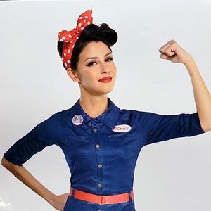 Rose the Riveter Jumpsuit Woman's Size Small